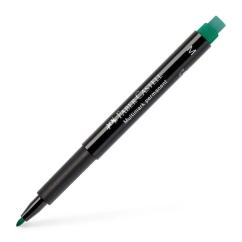 Marker permanent, varf rotund 1.0mm, verde, Faber-Castell Multimark