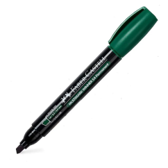Marker permanent, varf tesit 4.9mm, verde, Faber-Castell Multimark Winner 54