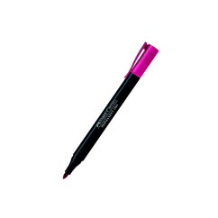 Marker permanent, varf rotund 1.0mm, roz, Faber-Castell 1564 Slim