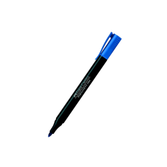 Marker permanent, varf rotund 1.0mm, albastru, Faber-Castell 1564 Slim