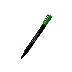 Marker permanent, varf rotund 1.0mm, verde, Faber-Castell 1564 Slim