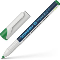 Marker non-permanent universal (OHP), varf rotund 0.7mm, verde, Schneider Maxx 223