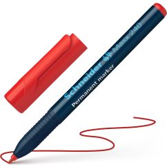Marker permanent, varf rotund 2.0mm, rosu, Schneider 240
