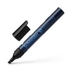 Marker permanent, varf tesit 1-5mm, negru, Schneider 233