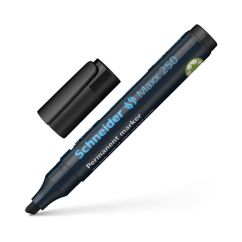 Marker permanent, varf tesit 2-7mm, negru, Schneider 250