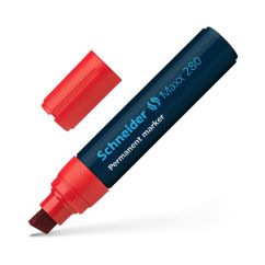 Marker permanent, varf tesit 4-12mm, rosu, Schneider 280