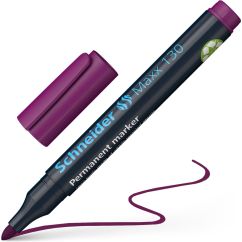 Marker permanent, varf rotund 1-3mm, mov, Schneider 130