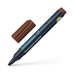 Marker permanent, varf tesit 1-4mm, maro, Schneider Maxx 133
