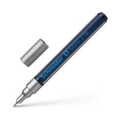 Marker cu vopsea, varf tesit 0.8mm, argintiu, Schneider Maxx 278
