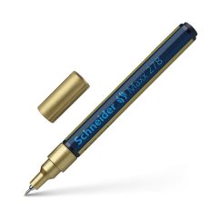 Marker cu vopsea, varf tesit 0.8mm, auriu, Schneider Maxx 278