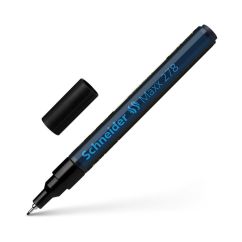 Marker cu vopsea, varf tesit 0.8mm, negru, Schneider Maxx 278