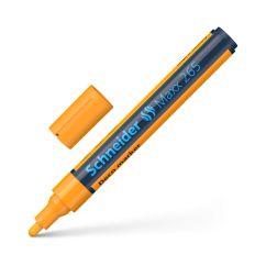 Marker cu creta lichida, varf rotund 2-3mm, portocaliu, Schneider Deco 265
