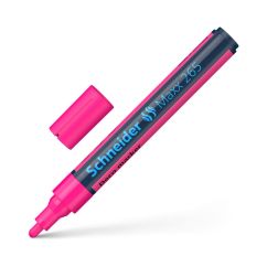 Marker cu creta lichida, varf rotund 2-3mm, roz, Schneider Deco 265