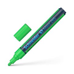 Marker cu creta lichida, varf rotund 2-3mm, verde, Schneider Deco 265