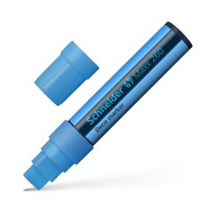 Marker cu creta lichida, varf tesit 5-15mm, albastru, Schneider Deco 260