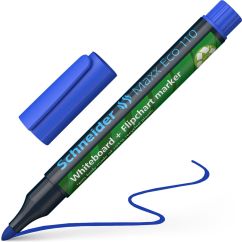 Marker whiteboard/flipchart, varf tesit 3.0mm, albastru, Schneider Maxx Eco 110
