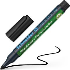 Marker whiteboard/flipchart, varf tesit 3.0mm, negru, Schneider Maxx Eco 110