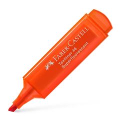 Textmarker, varf tesit 5.0mm, portocaliu superfluorescent, Faber-Castell 1546