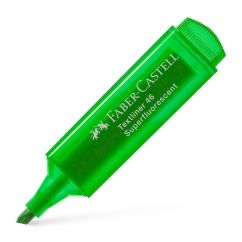 Textmarker, varf tesit 5.0mm, verde superfluorescent, Faber-Castell 1546