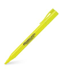 Textmarker, varf tesit 2.0mm, galben, Faber-Castell 38