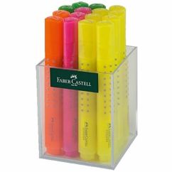 Textmarker, varf tesit 5.0mm, 15 buc/cutie, plastic, Faber-Castell 1543 Grip