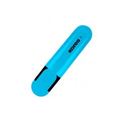 Textmarker, varf tesit 5.0mm, albastru, Kores
