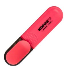 Textmarker, varf tesit 5.0mm, rosu, Kores
