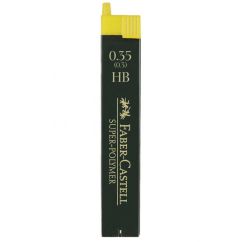 Mine creion mecanic, 0.35mm, HB, super-polymer, 12 buc/etui, Faber-Castell