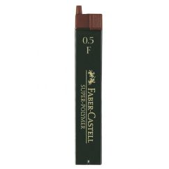 Mine creion mecanic, 0.5mm, F, super-polymer, 12 buc/etui, Faber-Castell