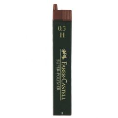 Mine creion mecanic, 0.5mm, H, super-polymer, 12 buc/etui, Faber-Castell