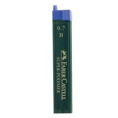 Mine creion mecanic, 0.7mm, B, super-polymer, 12 buc/etui, Faber-Castell