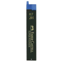 Mine creion mecanic, 0.7mm, 2H, super-polymer, 12 buc/etui, Faber-Castell
