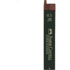 Mine creion mecanic, 0.5mm, 2B, polymer, 12 buc/etui, Faber-Castell