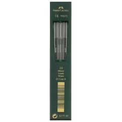 Mine creion mecanic, 2.0mm, 2B, 10 buc/etui, Faber-Castell TK 9071