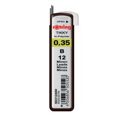 Mine creion mecanic, 0.35mm, B, 12 buc/etui, Rotring
