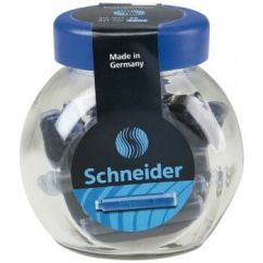Cartuse cu cerneala, albastru, 30 buc/borcan (mici), Schneider