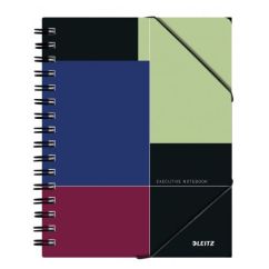 Caiet cu spira A5, 80 file, coperta PP, matematica, Leitz Executive Be Mobile