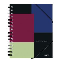 Caiet cu spira A5, 80 file, coperta PP, dictando, Leitz Executive Be Mobile