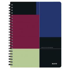 Caiet cu spira A4, 80 file, coperta PP, dictando, Leitz Executive Get Organized