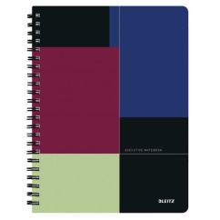 Caiet cu spira A4, 80 file, coperta PP, dictando, Leitz Executive