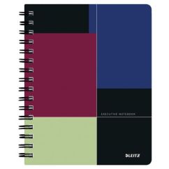 Caiet cu spira A5, 80 file, coperta PP, dictando, Leitz Executive