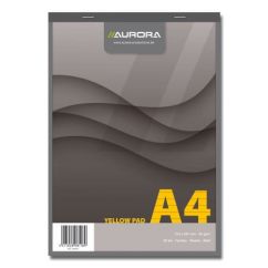 Bloc-notes cu capse, A4, 80file, dictando, 4 perforatii, gri, Aurora Office