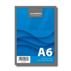 Bloc-notes cu capse, A6, 100file, dictando, microperforatii, albastru, Aurora Office