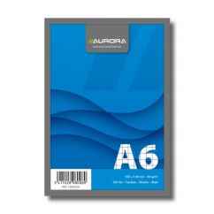 Bloc-notes cu capse, A6, 100file, matematica, microperforatii, albastru, Aurora Office