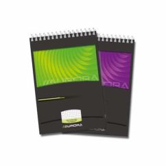 Bloc-notes cu spira, A5, 80file, matematica, microperforatii, Aurora Mano