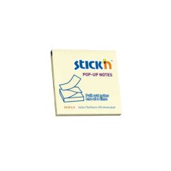 Notes autoadeziv pop-up, 76x76mm, 100 file/set, galben pastel, Stick'n