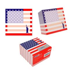 Notes autoadeziv cub - USA, 70x70mm, 400 file/set, alb, Stick'n