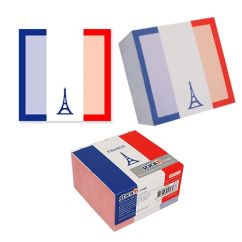 Notes autoadeziv cub - France, 70x70mm, 400 file/set, alb, Stick'n