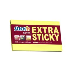 Notes autoadeziv extra-sticky, 76x127mm, 90 file/set, galben neon, Stick'n