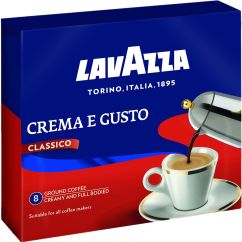 Cafea prajita macinata, 2 buc x 250g, Lavazza Crema e Gusto